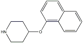 4-(1-naphthyloxy)piperidine,,结构式