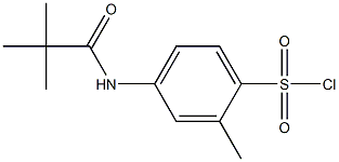 4-(2,2-dimethylpropanamido)-2-methylbenzene-1-sulfonyl chloride