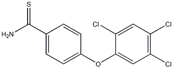 4-(2,4,5-trichlorophenoxy)benzene-1-carbothioamide,,结构式