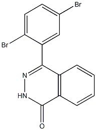 4-(2,5-dibromophenyl)-1,2-dihydrophthalazin-1-one Struktur