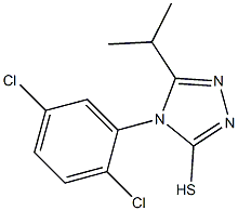 4-(2,5-dichlorophenyl)-5-(propan-2-yl)-4H-1,2,4-triazole-3-thiol Struktur