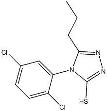 4-(2,5-dichlorophenyl)-5-propyl-4H-1,2,4-triazole-3-thiol Structure