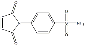 4-(2,5-dioxo-2,5-dihydro-1H-pyrrol-1-yl)benzene-1-sulfonamide,,结构式