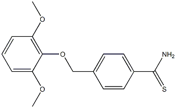 4-(2,6-dimethoxyphenoxymethyl)benzene-1-carbothioamide 结构式