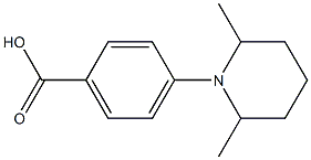 4-(2,6-dimethylpiperidin-1-yl)benzoic acid Structure