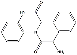 4-(2-amino-2-phenylacetyl)-1,2,3,4-tetrahydroquinoxalin-2-one Structure