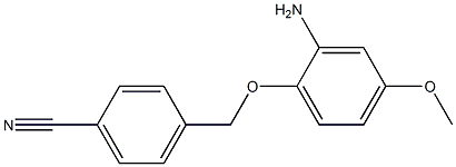 4-(2-amino-4-methoxyphenoxymethyl)benzonitrile Structure