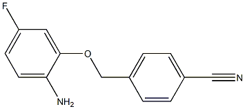 4-(2-amino-5-fluorophenoxymethyl)benzonitrile Structure