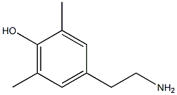 4-(2-aminoethyl)-2,6-dimethylphenol, , 结构式