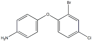 4-(2-bromo-4-chlorophenoxy)aniline,,结构式