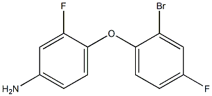 4-(2-bromo-4-fluorophenoxy)-3-fluoroaniline,,结构式