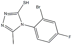 4-(2-bromo-4-fluorophenyl)-5-methyl-4H-1,2,4-triazole-3-thiol Structure