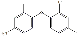 4-(2-bromo-4-methylphenoxy)-3-fluoroaniline Structure