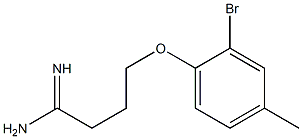 4-(2-bromo-4-methylphenoxy)butanimidamide Structure