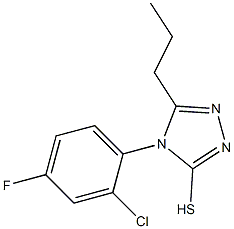 4-(2-chloro-4-fluorophenyl)-5-propyl-4H-1,2,4-triazole-3-thiol