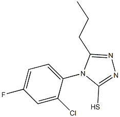 4-(2-chloro-4-fluorophenyl)-5-propyl-4H-1,2,4-triazole-3-thiol Structure