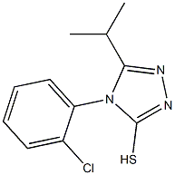 4-(2-chlorophenyl)-5-(propan-2-yl)-4H-1,2,4-triazole-3-thiol,,结构式