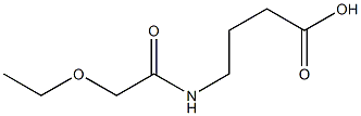 4-(2-ethoxyacetamido)butanoic acid 结构式