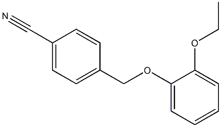 4-(2-ethoxyphenoxymethyl)benzonitrile Structure
