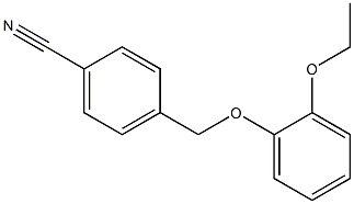 4-(2-ethoxyphenoxymethyl)benzonitrile,951908-55-7,结构式