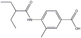 4-(2-ethylbutanamido)-3-methylbenzoic acid Structure