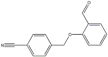 4-(2-formylphenoxymethyl)benzonitrile Struktur