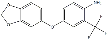 4-(2H-1,3-benzodioxol-5-yloxy)-2-(trifluoromethyl)aniline 结构式
