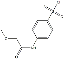 4-(2-methoxyacetamido)benzene-1-sulfonyl chloride 结构式