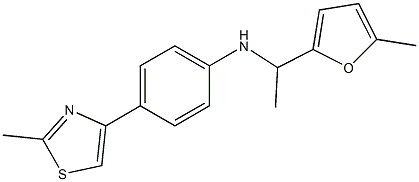  4-(2-methyl-1,3-thiazol-4-yl)-N-[1-(5-methylfuran-2-yl)ethyl]aniline