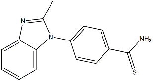 4-(2-methyl-1H-1,3-benzodiazol-1-yl)benzene-1-carbothioamide