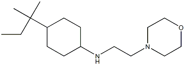 4-(2-methylbutan-2-yl)-N-[2-(morpholin-4-yl)ethyl]cyclohexan-1-amine Struktur