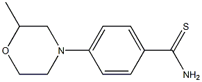 4-(2-methylmorpholin-4-yl)benzene-1-carbothioamide,,结构式
