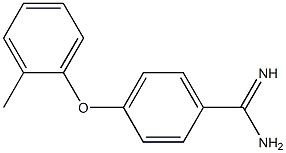 4-(2-methylphenoxy)benzene-1-carboximidamide 结构式