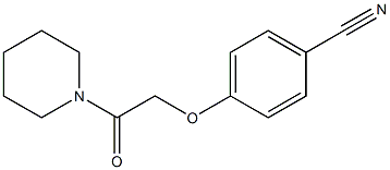 4-(2-oxo-2-piperidin-1-ylethoxy)benzonitrile Struktur