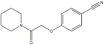 4-(2-oxo-2-piperidin-1-ylethoxy)benzonitrile,,结构式