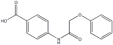 4-(2-phenoxyacetamido)benzoic acid 结构式