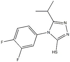 4-(3,4-difluorophenyl)-5-(propan-2-yl)-4H-1,2,4-triazole-3-thiol