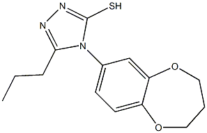 4-(3,4-dihydro-2H-1,5-benzodioxepin-7-yl)-5-propyl-4H-1,2,4-triazole-3-thiol