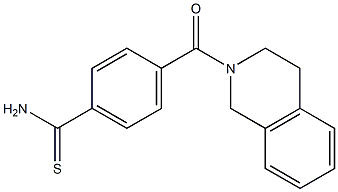  4-(3,4-dihydroisoquinolin-2(1H)-ylcarbonyl)benzenecarbothioamide