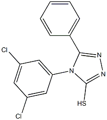 4-(3,5-dichlorophenyl)-5-phenyl-4H-1,2,4-triazole-3-thiol,,结构式