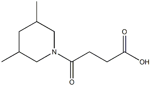 4-(3,5-dimethylpiperidin-1-yl)-4-oxobutanoic acid Structure