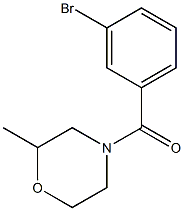 4-(3-bromobenzoyl)-2-methylmorpholine Structure