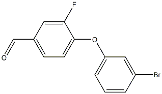 4-(3-bromophenoxy)-3-fluorobenzaldehyde Structure