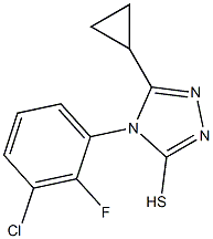 4-(3-chloro-2-fluorophenyl)-5-cyclopropyl-4H-1,2,4-triazole-3-thiol