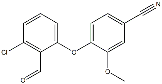  4-(3-chloro-2-formylphenoxy)-3-methoxybenzonitrile