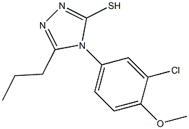 4-(3-chloro-4-methoxyphenyl)-5-propyl-4H-1,2,4-triazole-3-thiol Structure