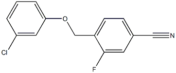 4-(3-chlorophenoxymethyl)-3-fluorobenzonitrile