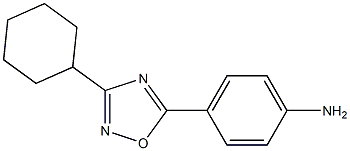 4-(3-cyclohexyl-1,2,4-oxadiazol-5-yl)aniline Struktur