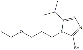 4-(3-ethoxypropyl)-5-(propan-2-yl)-4H-1,2,4-triazole-3-thiol 化学構造式