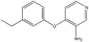 4-(3-ethylphenoxy)pyridin-3-amine 结构式